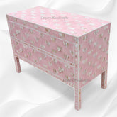 Hazel MOP Inlay 2 Drawer Sideboard Pink Patch 2